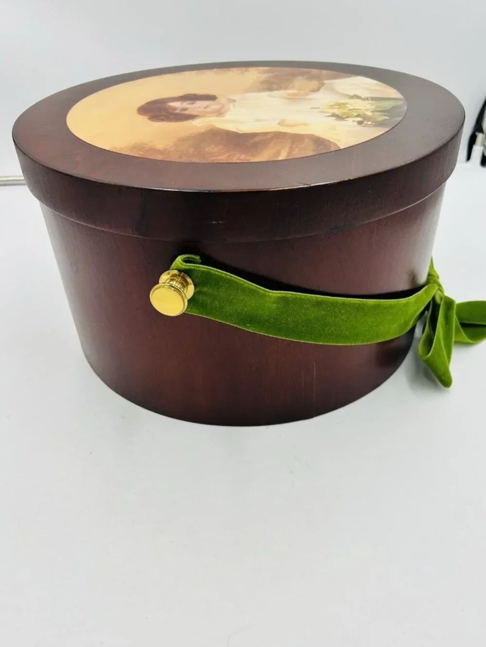 Imago Decorative Hat Box West Germany 12.5